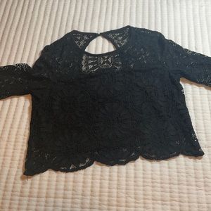 Forever 21 lace crop long sleeve